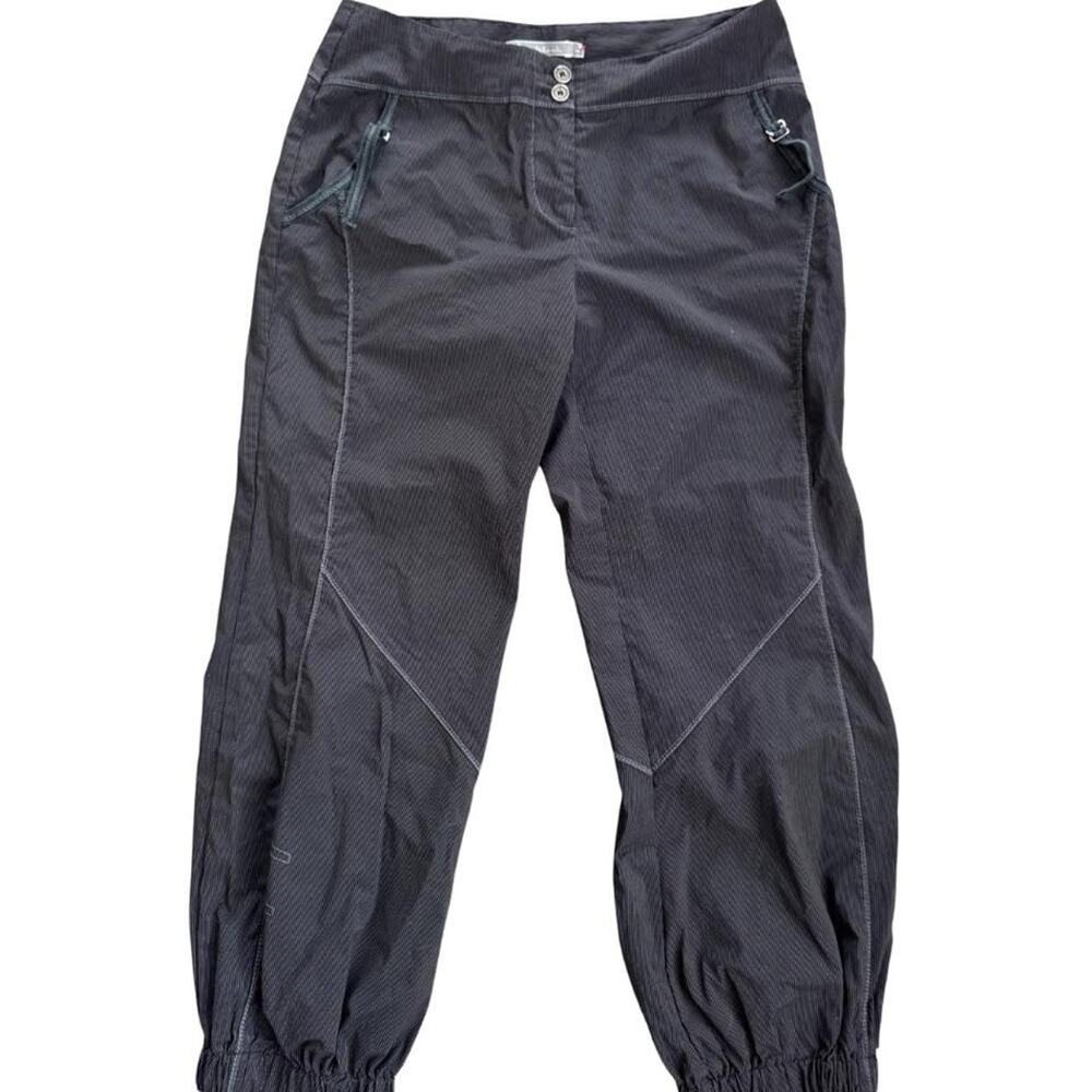 Y2k Euro Black and Gray Cargo Capris